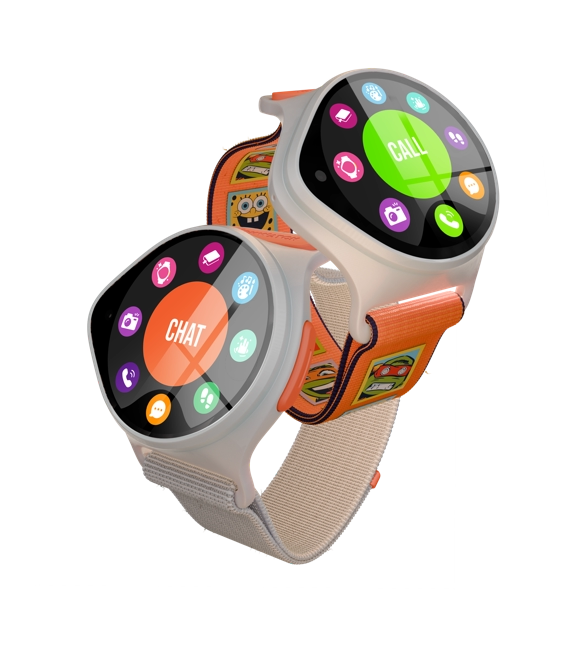 שני שעוני NickWatch עם רצועות כתומות